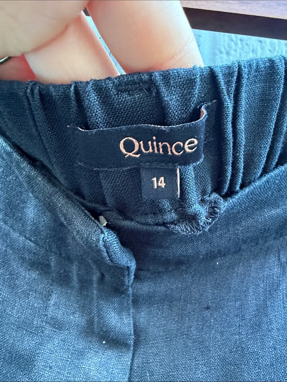 Quince European Linen Trousers Pants Size: 14